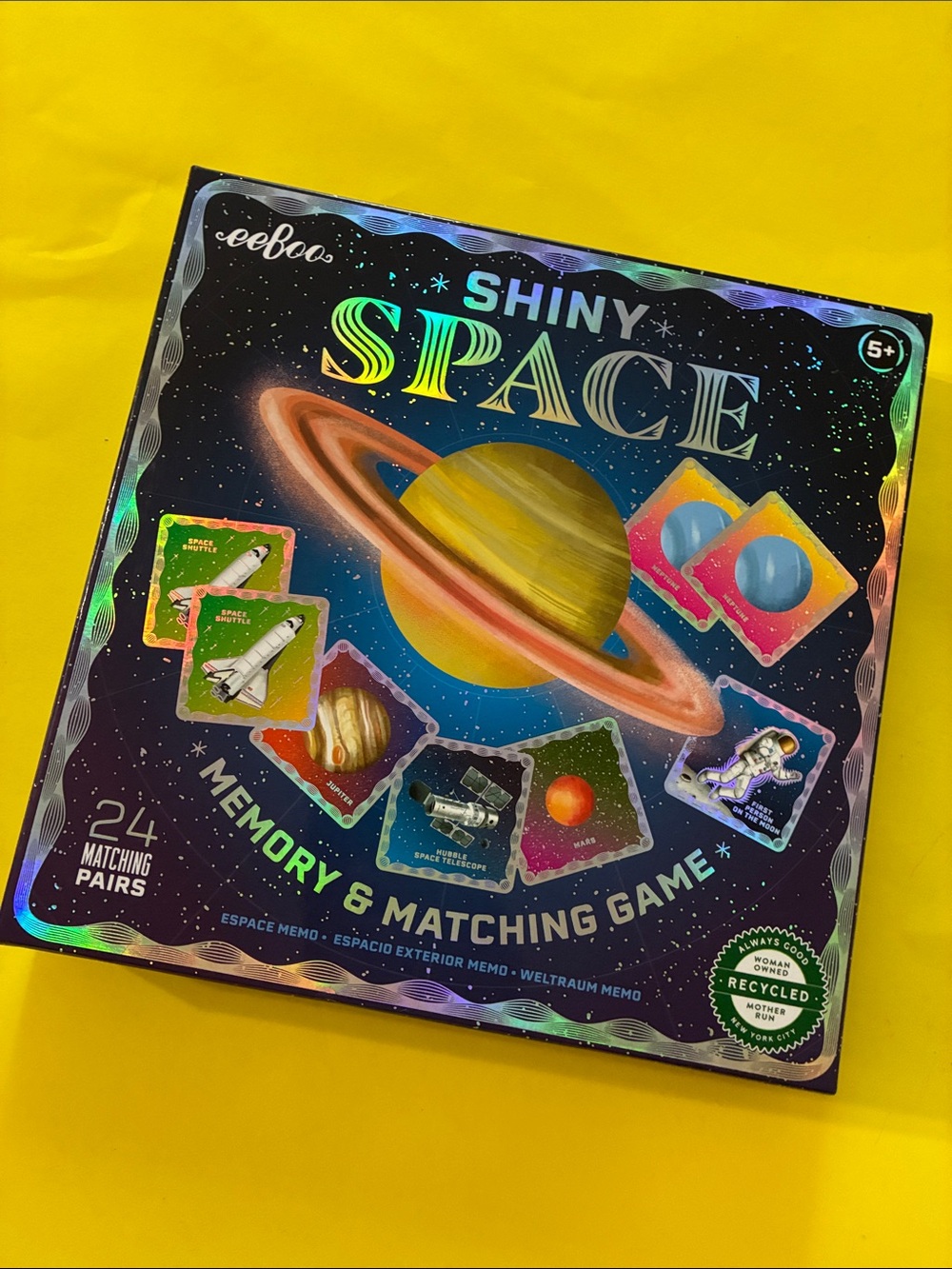 eeBoo - SHINY SPACE MEMORY & MATCHING GAME